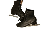 Vintage Black ice Skates For Christmas Or Winter Decoration.