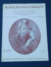 The Ballad of Davy Crocket Sheet Music 