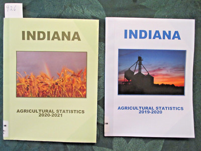 INDIANA AGRICULTURAL STATISTICS. TWO BOOKS. 