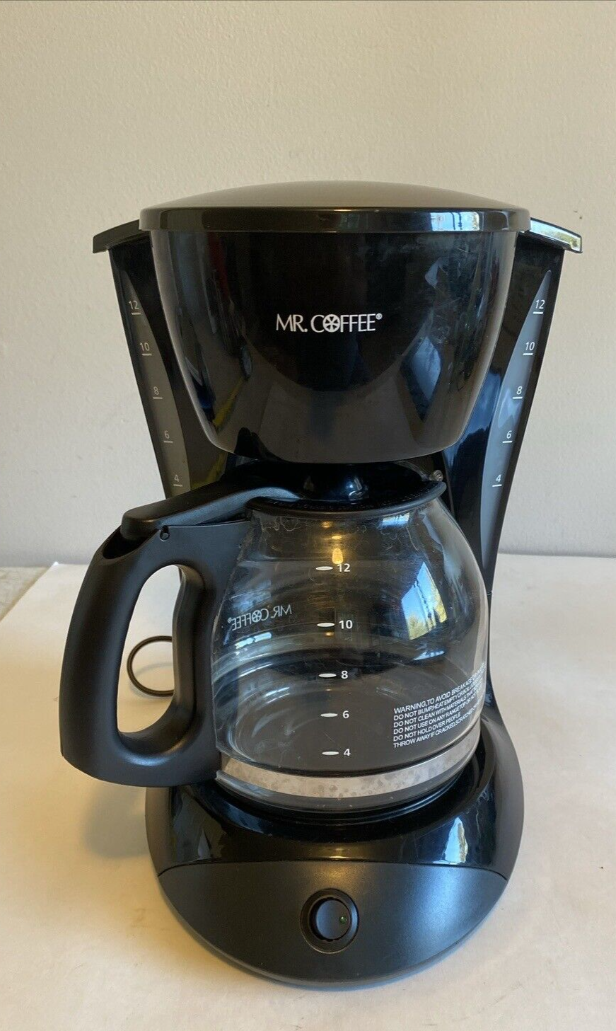 Mr. Coffee Simple Brew 12Cup Black Switch Coffee Maker With Carafe