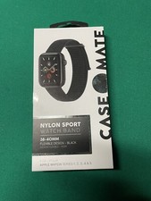 Apple Watch 38-40mm Nylon Sport Strap Band Series 1,2,3,4 5 Black