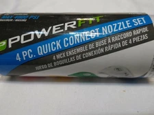 Powerfit 4 Piece Quick Connect Nozzle Set Max 4000 PSI Part # PF31004
