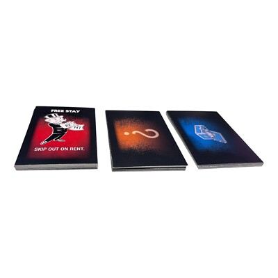 Monopoly Cheaters Edition Complete Set of Chance Community Chest & Cheat Cards