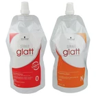 Schwarzkopf Glatt No 0 Hair Straightener Rebonding Straightening Cream 400ml set