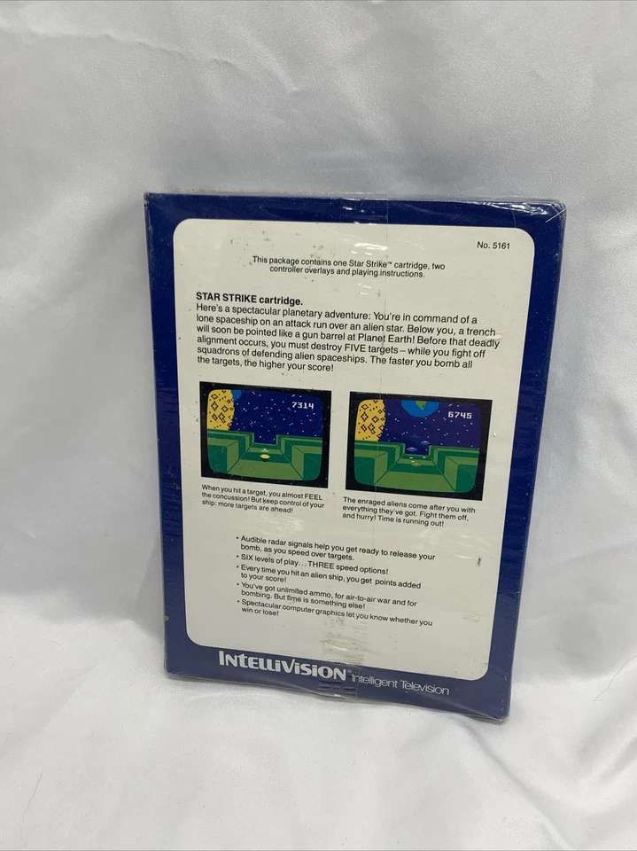 New SEALED Never opened - Intellivision STAR STRIKE Mattel 1981 Blue Box - Image 3 of 4