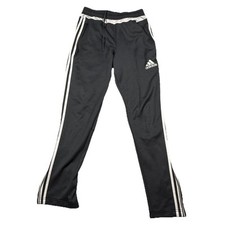 Adidas Climacool womens Gray 3 White Striped Track Pants Size Small