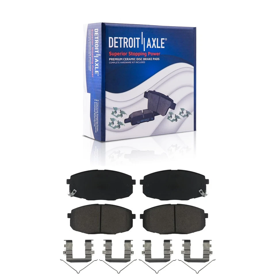 Rotores de disco delanteros + pastillas de freno de cerámica para Hyundai Kona Kia Forte 2018-2023 Foto 4 de 4