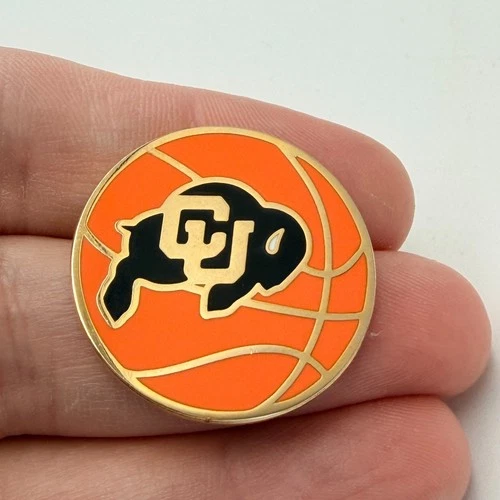CU University of Colorado Buffaloes Basketball Lapel Pin Enamel Team Badge