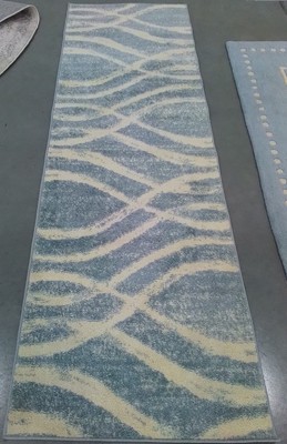 CREAM / SLATE 2'-6'' x 8'-0'' Flaw in Rug, Reduced Price 1172795451 ADR125T-28