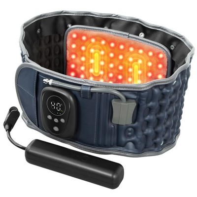 Red Light Heating & Massage Decompression Belt for Lower Back Pain Relief
