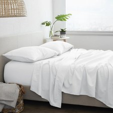 - 600 TC Egyptian Cotton Sheets - Luxury Twin XL Size College Bed Sheets - So...