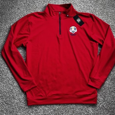 2025 Ryder Cup FootJoy Approach 1/4 Zip Pullover Size M Bethpage Black FJ $145