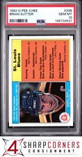 1982 O-PEE-CHEE #298 BRIAN SUTTER BLUES TEAM PSA 10