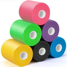 Upgraded 6 Pack Pre Wrap Athletic, Multi Color Prewrap Athletic Tape for Hair So