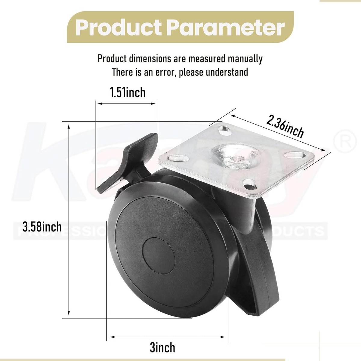 4 Pack 69828 69827 Locking Caster Compatible with Weber Spirit 200