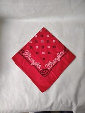 Wrangler Rope Bandana Cowboy Western Rockabilly USA RED 19.5" Free Shipping