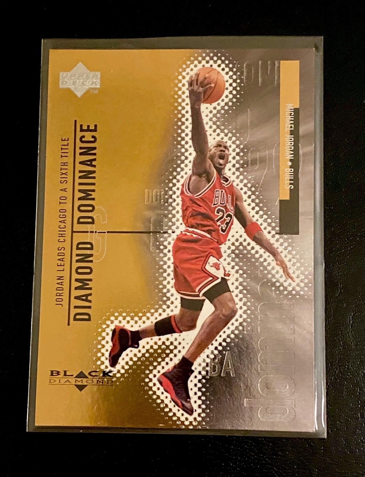 1998-99 Upper Deck Michael Jordan Black Diamond Dominance Gold/ 1000 🏆