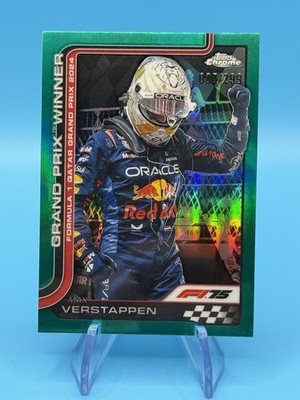 2025 Topps Chrome F1 Max Verstappen Qatar GP Winner Teal Refractor /299 #115