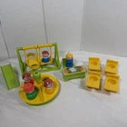 Vintage Fisher Price Little People School Parts Mixed Lot 13 Pc 1970s