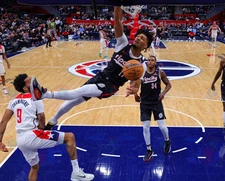 8x10 Photo SHAEDON SHARPE Portland Trail Blazers NBA Slam Dunk Rip City