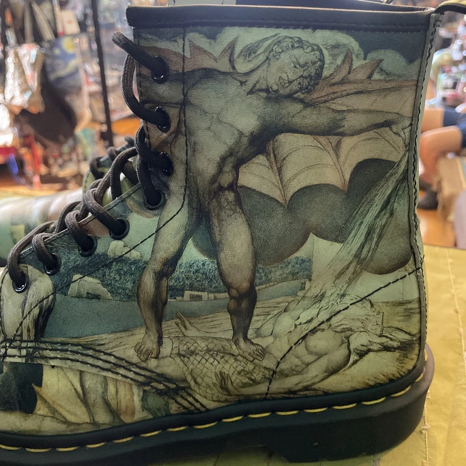 💫DOC Dr. Martens Tate Museum William Blake 1460 Botas UNISEX UK10, US 11, EU 45 Foto 2 de 4