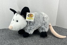 Bass Pro Shops Opossum Realistic Plush 12" Stuffed Animal Gray