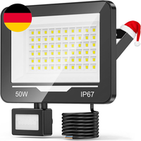 50W 5000LM Led Strahler Fluter Mit Bewegungsmelder AußEn 1 StüCke, 6500K Kaltwei