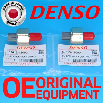 Denso 2 Knock Sensors 89615-12090 for Toyota Highlander Lexus IS300 2002-2006