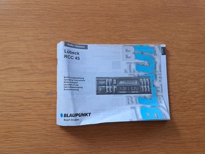Blaupunkt Lübeck RCC 45 Bedienungsanleitung