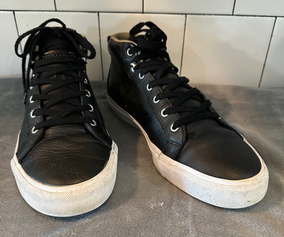 Converse ALL STAR Fulton Black Leather Mid Men 11 151051C
