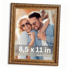 8,5x11 Picture Frame Rubens - Picture Frames - with 8.5 x 11 Brown Gold