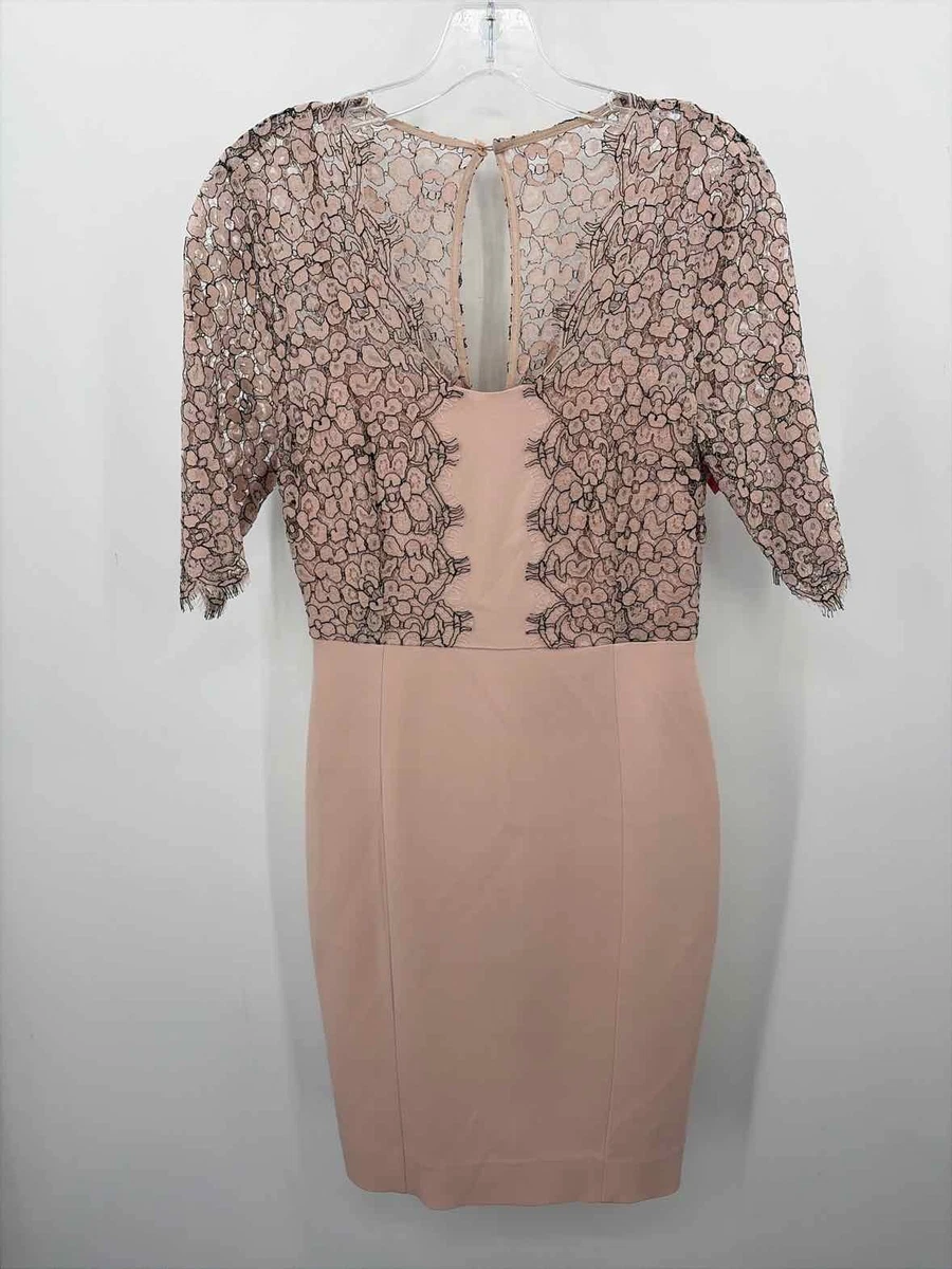 michelle mason lace dress Halter tie mini dress