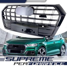Schwarz Glanz Frontgrill Kühlergrill für Audi Q5 FY S Line SQ5 2017-2020 mit PDC