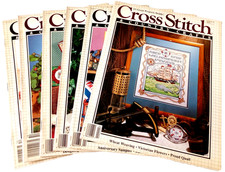 Vintage 1989 Cross Stitch Country Crafts Magazines Complete Year Lot of 6