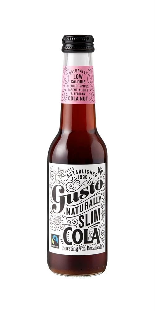 Gusto Naturally Low Calorie Fairtrade Cola 275ml - 4 Pack