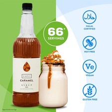 1L CARAMEL SYRUPS FOR COFFEE, DRINKS, COCKTAILS- FREE DELIVERY UK