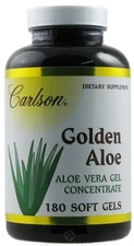2 X Carlson Labs, Golden Aloe, 100 mg, 180 Soft Gels
