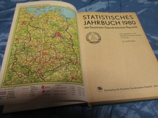 Statistisches Jahrbuch der DDR  1980 ,  Dokumentation , 1. Auflage , R 36 selten