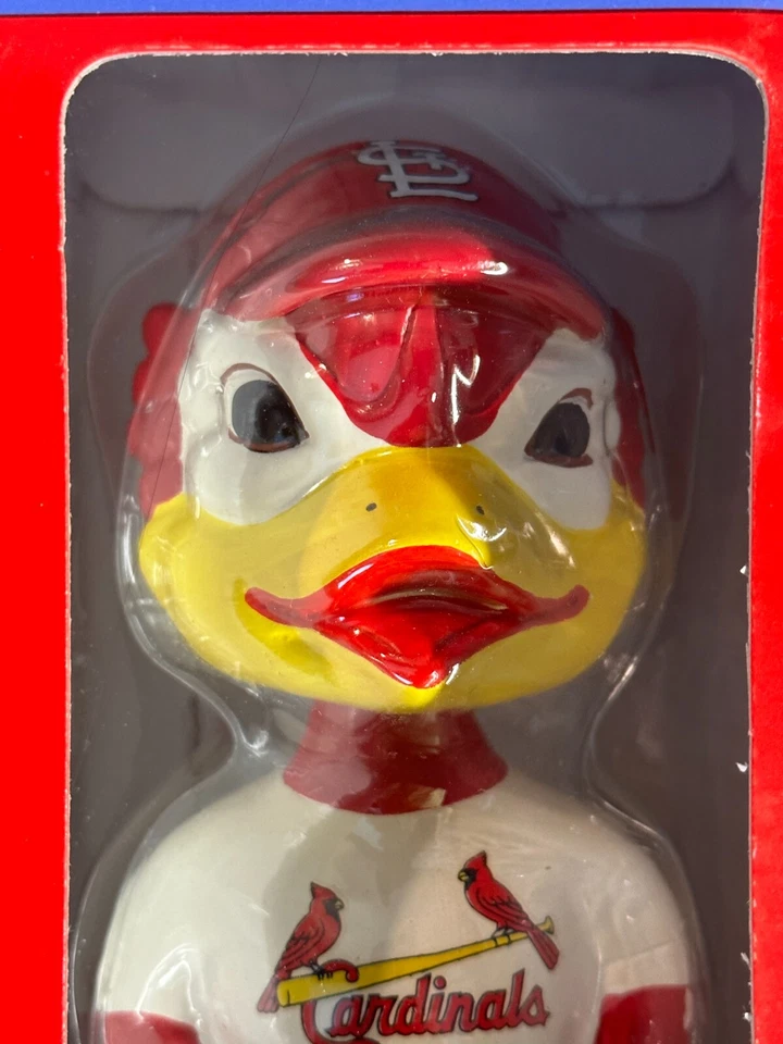 Fredbird St. Louis Cardinals Base Dorada Cabeza Bobble Asentir Mascota Gemelos Ent ¡Raro! Foto 2 de 4