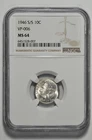 1946 S/S 10C Silver Roosevelt Dime VP-006 NGC MS 64