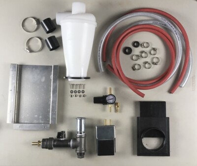 BLAST CABINET UPGRADE KIT Harbor Freight Metering Valve Dust Collection Baffle