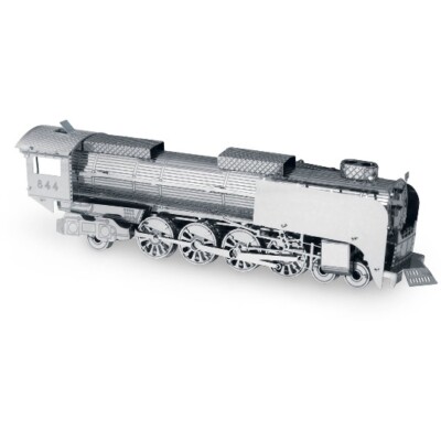 Steam Locomotive Lokomotive 3D-Metall-Bausatz Silver-Edition Metal Earth 1033