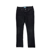 Old Navy Boys Size 14 Plus Solid Black Straight Leg Jeans With Adjustable Waist