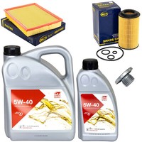 MotoröL Filter Set 5W-40 6 Liter + ÖLablassschraube FüR Opel Vectra C Signum 2.2