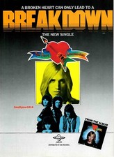 1976 Tom Petty "Breakdown" Song Release Debut Industry Promo Reprint Ad