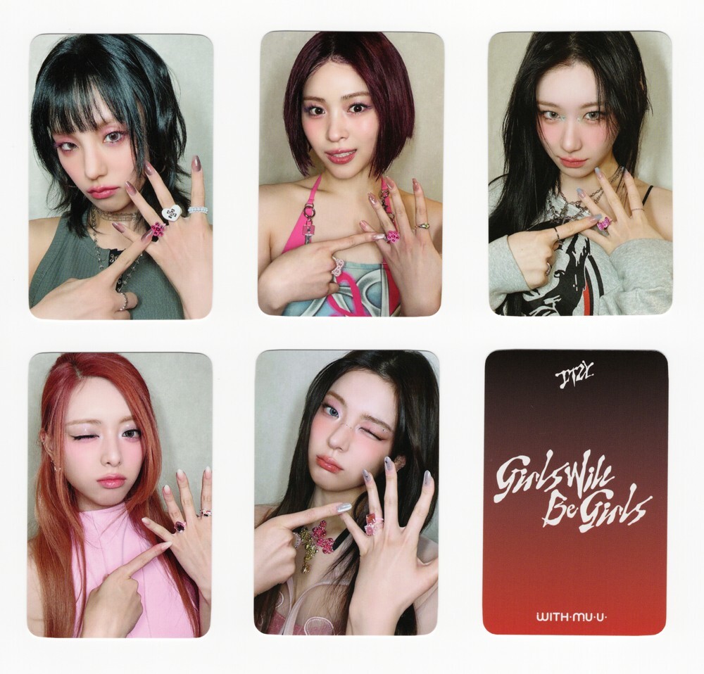 ITZY　girls will be girls　サノク　リュジン　トレカ ITZY The 10th Mini Album Girls Will Be Girls POP-UP STORE Trading