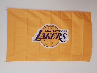 Quality LA LAKERS Flag 150 x 90cm Banner for the Man Cave Shed logo NBA Kobe