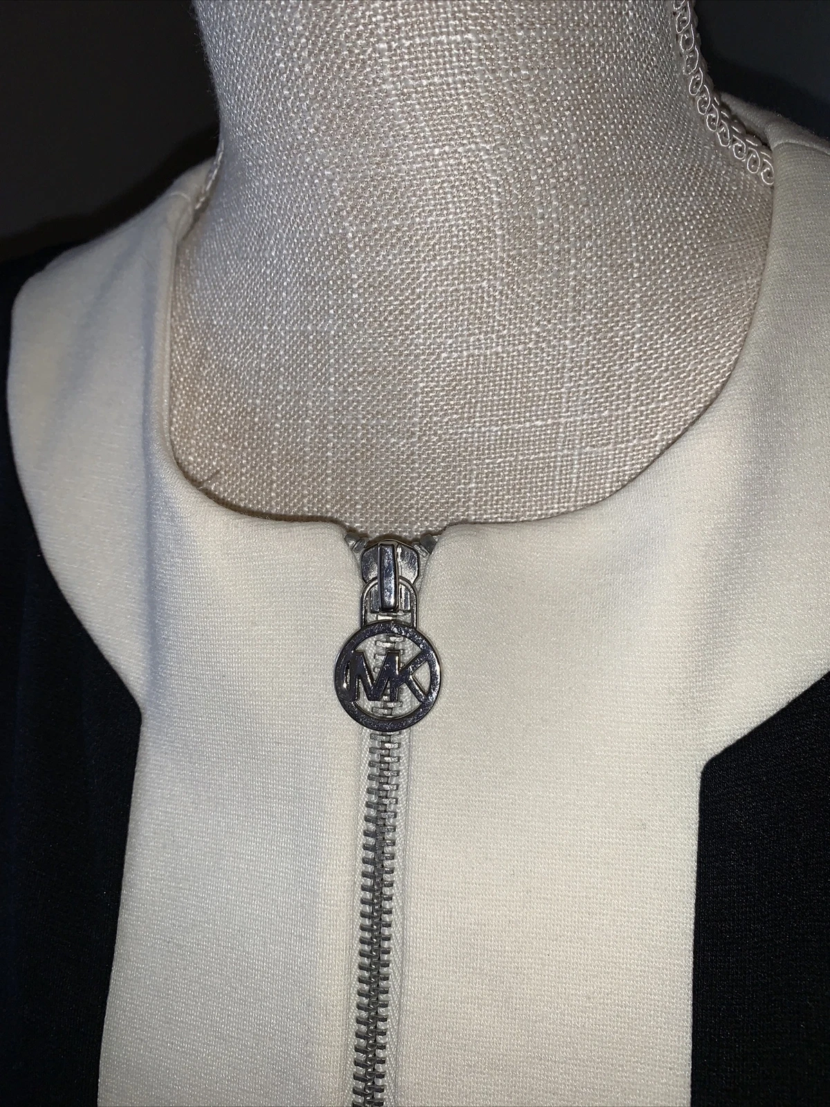 Abito Michael Kors smanicato elasticizzato zip davanti nuovo con etichetta taglia Petite Medium