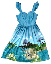 Her Universe Star Wars Droids At The Beach Tiki Dress Plus Size 1 SeeDescription