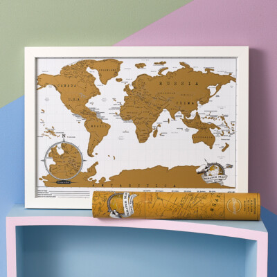 Luckies - Scratch Map Rubbelkarte - Travel Edition